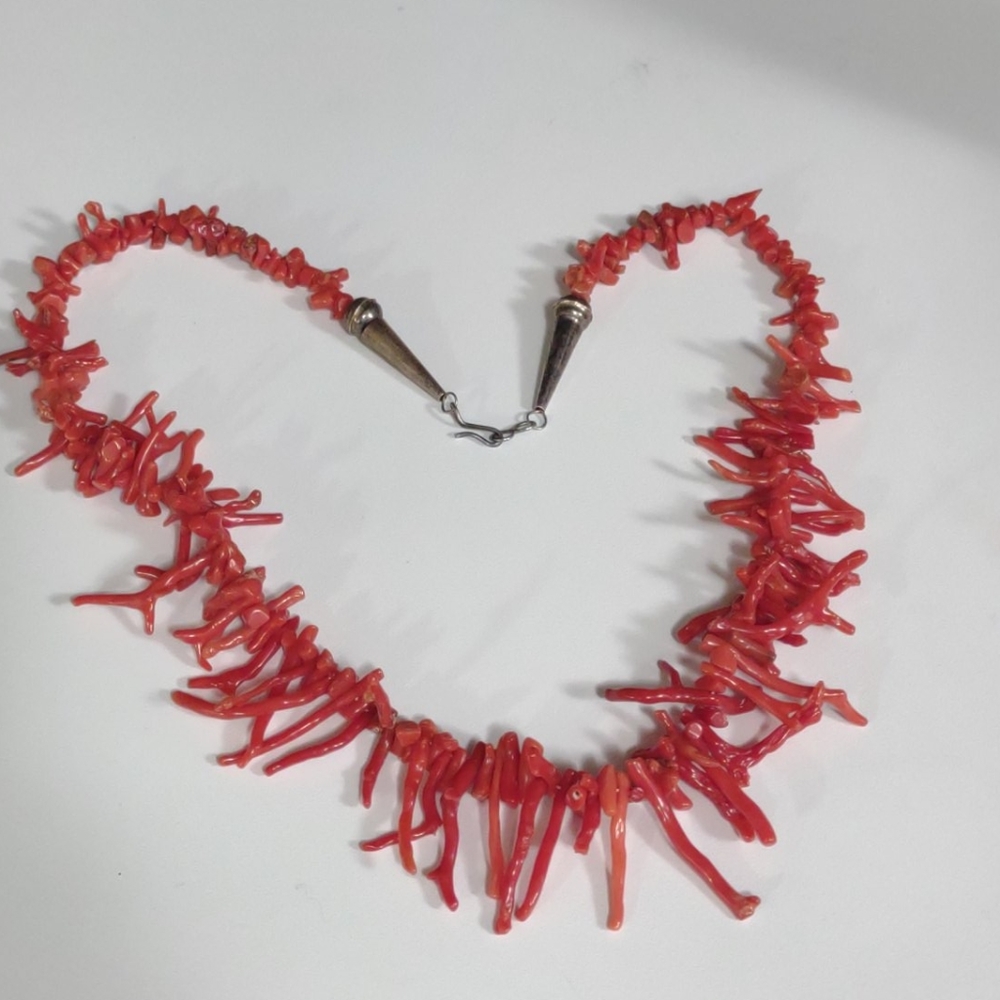 Vintage Red Coral Necklace